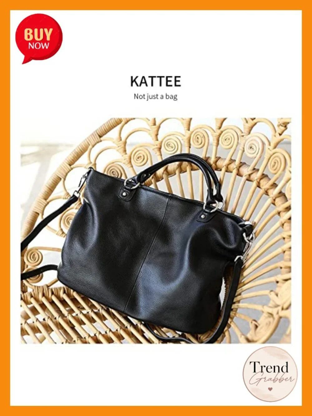 Soft Leather Tote Bag Satchel Shoulder Crossbody Purse with Zipper Pockets